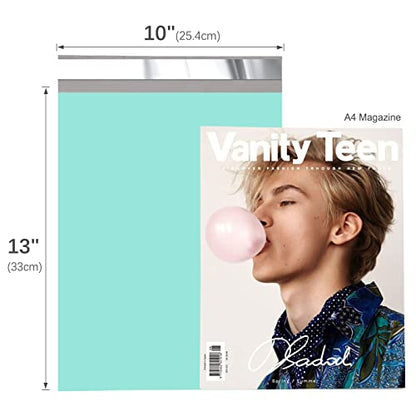 Fuxury Poly Mailers 10x13" 100 Pack,Shipping Bags For Clothing,Mint Green - color: Teal, size: 10x13'' 100pcs