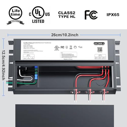 24V DC Dimmable LED Driver 288W, Triac/ELV/MLV AC to DC - size: 288W12V with junction box