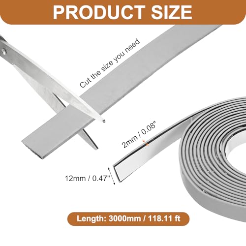 Smoke Fire Seal Strip 9.8Ft 12mm/0.47" Wx 2mm/0.08" T Grey