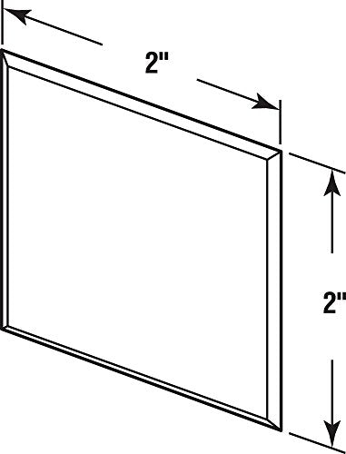 Prime-Line MP10866 Wall Protector, 2 In. x 2 In. Squares, White, 5 Pack