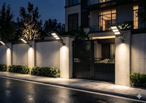 LANGY 2 Pack Led Solar Street Lights Outdoor 150000 Lumens,180 PCS LED,Dusk to Dawn Solar Powered Street Lights with Remote for Barn,Yard, Garden,Basketball Court - size: 2PACK 150000LM