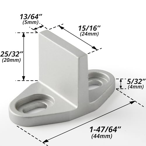 HASWARE Sliding Barn Door Bottom Floor Guide, Silver2 - color: Silver2