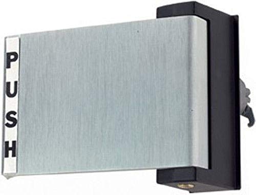 Adams Rite Push Paddle Storefront Door Handle, Aluminum, 6"x4.5", Left - color: Aluminum Silver, style: Left Hand
