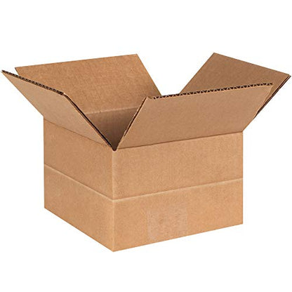 BOX USA Small E-Commerce Boxes, 6x6x4" 25-Pk for Shipping & Packing - size: 6x6x4" (25-Pack)