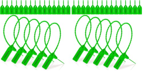 1000 Pcs Plastic Tamper Seals Fire Extinguisher Tags, Green - color: Green, size: 250 month (Pack of 2)