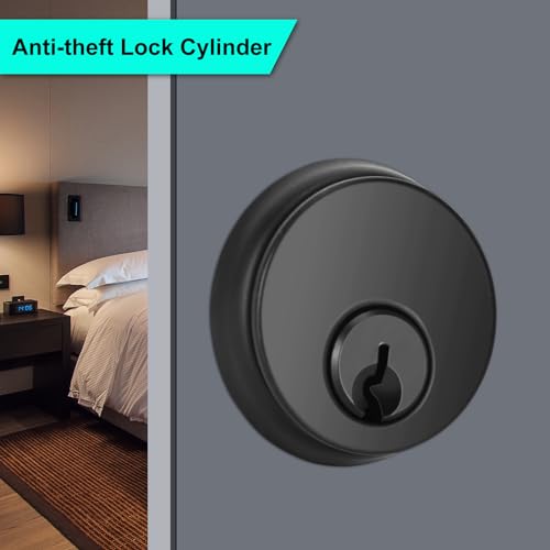 Commercial Mortise Lock Cylinder, Black - color: Black
