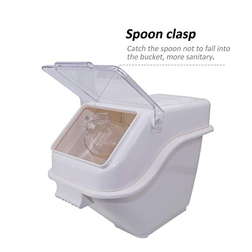 CMI Commercial ProSave Shelf-Storage Food Ingredient Bin with Scoop,Food Storage 100-Cup 4.4Gal/17.6Qt,Storage for Dogs Food, Flour, Long Term Storage Products for Home, Restaurant, Kitchen