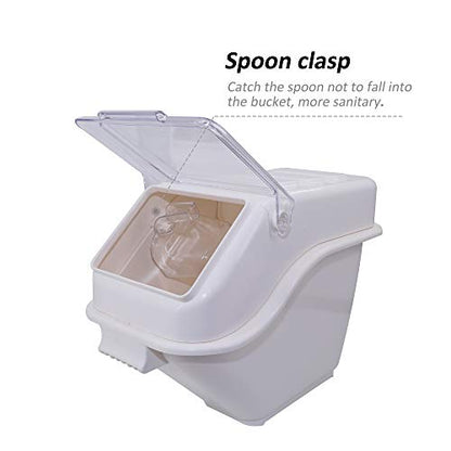 CMI Commercial ProSave Shelf-Storage Food Ingredient Bin with Scoop,Food Storage 100-Cup 4.4Gal/17.6Qt,Storage for Dogs Food, Flour, Long Term Storage Products for Home, Restaurant, Kitchen