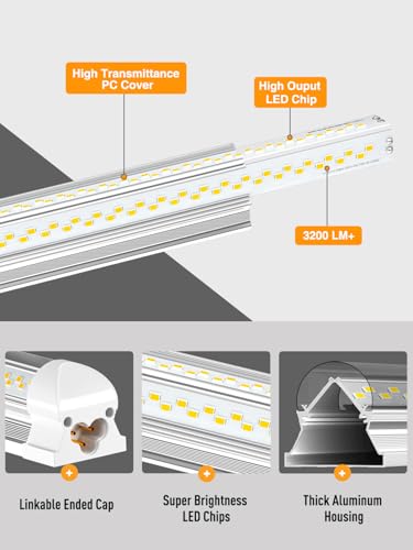 OnlyLux LED Shop Light, 25W 3750LM 6000K Super Bright(6 Pack) - size: 6 Pack