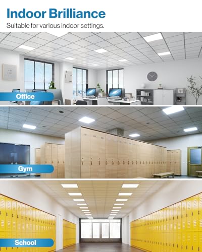 Sunco 12 Pack 2x2 LED Flat Panel Lights, 3CCT Selectable, 30-40W, Dimmable - size: 2x2 - White