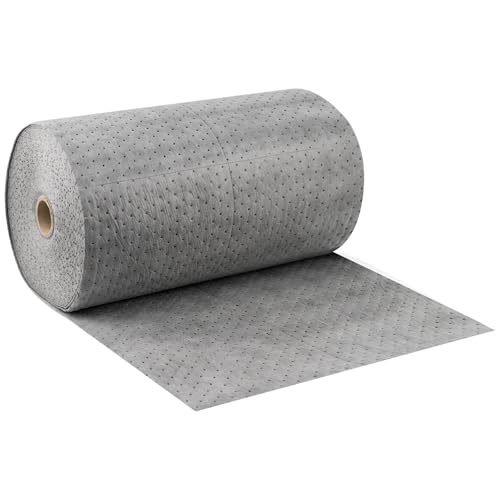 Oil Absorbent Mat Roll, 10 oz Oil Absorbent Pads 30" x 150' 1 Roll - color: Gray-1 Roll, size: 30" W x 150' L, 10 OZ