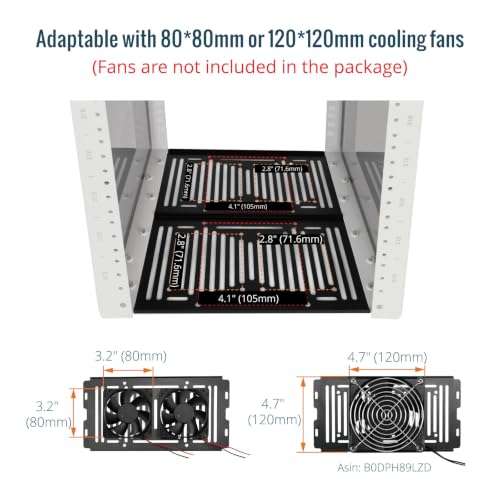 Tecmojo 12U Network Rack, 10 inch Mini Server Rack with 2 Side Translucent Panels & 2 Top Handles, 10.23 inch Deep, for 10 inch IT Equipment & A/V Devices, White - size: 12U/10in/White