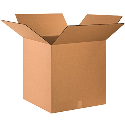 BOX USA BHD2424DW Double Wall Boxes, 24"L x 24"W x 24"H, Kraft (Pack of 10)