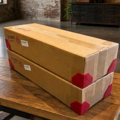 Shipping Box Corner Protectors by DIY CARTEL - 400 Pack, Hi-Vis Red, 2 Inch
