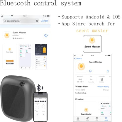 Waterless Scent Diffuser Bluetooth 5300 sq ft for Home Commercial