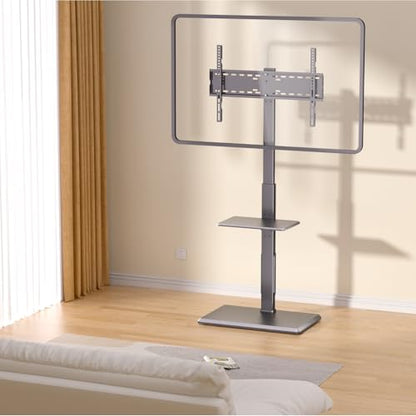 TV Floor Stand with Power Outlet & Removable Shelf for 32-75 Inch TVs - style: TCP01-2-M-A01