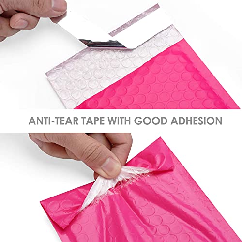 Metronic Small Bubble Mailers 4x8 Inch 800PC Bulk Usable Size 4x7 - color: Pink, size: 4x8" 800PC