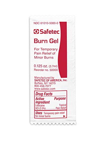 Safetec Burn Gel.125 oz. Pouch 25 ct. Box