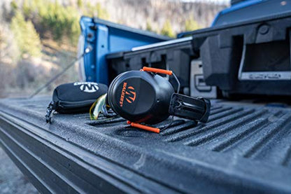 Walker's Unisex Adult's Lightweight Foldable Hearing Protection 22 dB Noise Reduction Pro Low-Profile Earmuffs - color: Black, size: One Size (Pack of 6)