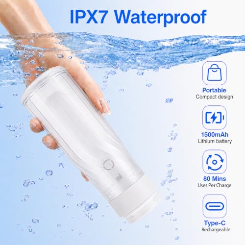 Electric Portable Bidet for Travel – Handheld Bidet with 3 Pressure Modes - color: White