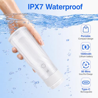 Electric Portable Bidet for Travel – Handheld Bidet with 3 Pressure Modes - color: White