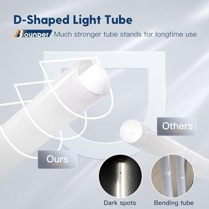 BBOUNDER 10 Pack 4FT LED Shop Light, 6500K, 40W=250W, 4400LM, 4 Linkable - color: Black