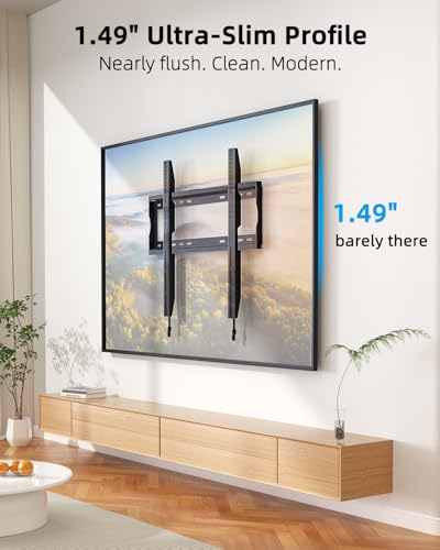 HOME VISION Heavy Duty TV Wall Mount 48-100", Fixed, VESA 600x600, 220 lbs - size: 48-100 Inch