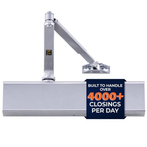 Boomerang D8016 Heavy-Duty Designer Auto Commercial Door Closer - color: Aluminum/Silver