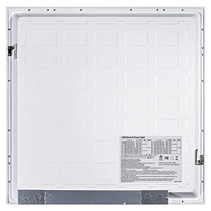 JONATHAN Y LED Flat Panel Flush Mount 2' x 2' 40W 5000K, White, Set of 2