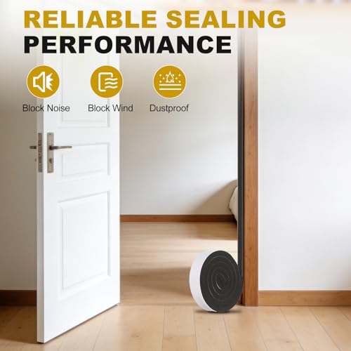 uxcell Weather Stripping Door Seal, 1-9/16" x 1-3/16" (1 Roll, 6.5Ft) - size: 1-9/16" x 1-3/16" (6.5 Ft)