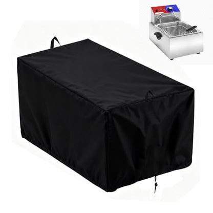 Cover Compatible with HTTSICHI Deep Fryer -12 L, 420D Waterproof Electric Deep Fryer Cover, Mini Fryer Covers, 17.3"D x 11"W x 12.3"H, SZ-ZL-BT - size: For HTTSICHI : 17.3"D x 11"W x 12.3"H