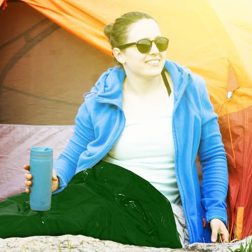 Qunclay 24 Set Emergency Sleeping Bag Survival Bivvy Sack Whistles - color: Green