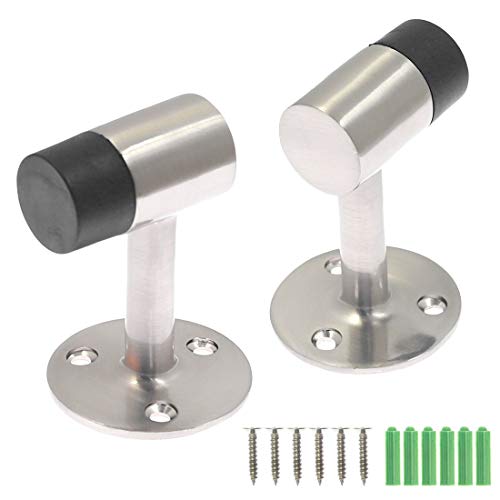 Floor Stop Door Stopper, 3 Inch / 75mm, Stainless Steel, 6-Pack - color: 3 Inch, size: 6 Pieces