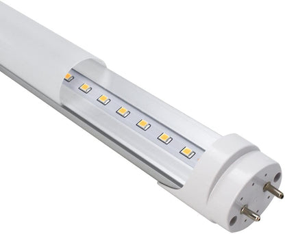 LightingWill LED T8 Light Tube 4FT, Warm White 3000K-3500K, Dual-End Powered Ballast Bypass, 2000Lumen 18W (40W Equivalent Fluorescent Replacement), Frosted Cover, AC85-265V Lighting Fixture, 1Pack - color: Warm White, size: 4FT-1 Pack