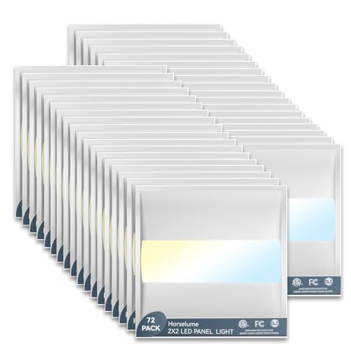 72PACK 2x2 LED Troffer Light, Led Drop Ceiling Light Fixture, Center Basket Drop Ceiling Lights, Wattage CCT Selectable 22W-40W (Up to 10800LM),3000K-6500K,0-10V Dimmable, for Office & Commercial - size: 2X2-72Pack