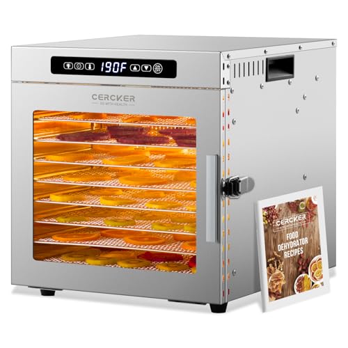 Meat Dehydrator for Jerky Maker 9 Trays 1000W Dryer Machine for Fruit Beef - size: 9trays