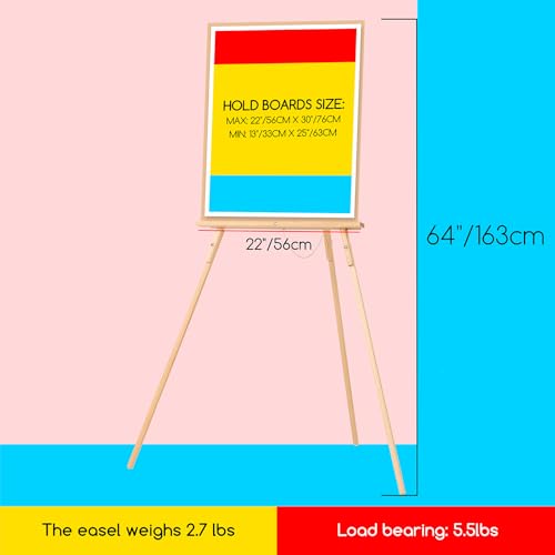 MEEDEN Wood Easel Stand for Display: Wooden Welcome Tripod Stand for Sign - color: Natural