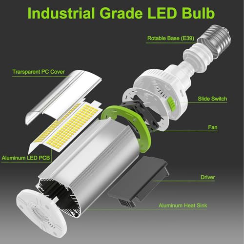 Horizontal Mount 120W LED Corn Light Bulb with Rotatable E39 Mogul Base