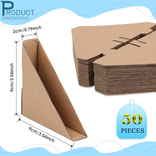 50 Pack Cardboard Corner Protectors 3.54" Side Length 0.78" ID - size: 3.54"×0.78"