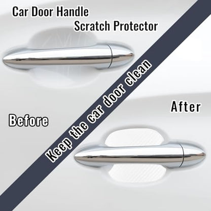 Automotive Door Handle Paint Scratch Protective Film(L) - color: White, size: L