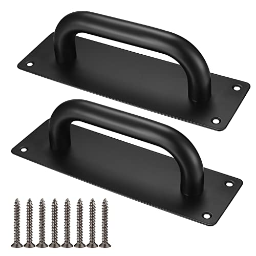 Door Handle Pull Push Door Plate, Door Push Plate Handles, Heavy Duty Barn Door Pulls, Cabinet Drawer Push Pull Handles for Kitchen Cabinet Drawer Sliding Door Handles (199x65mm) - size: 199x65mm
