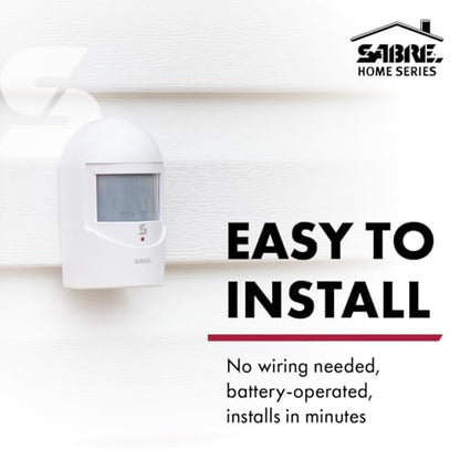 Sabre Driveway Alert, Wireless Motion Detector Sensor System with Driveway Alert, Weatherproof for Outdoor Security
