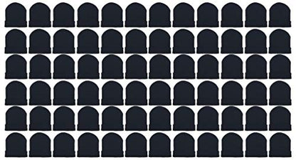 Wholesale Winter Gloves Beanies, Warm Thick Thermal Bulk Case Pack Unisex Men Women - color: Beanies - Black