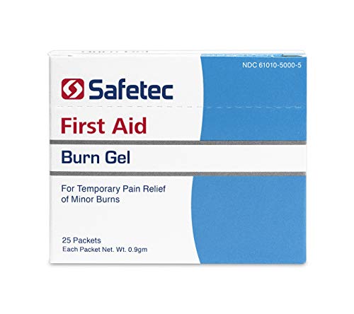 Safetec Burn Gel.9 g. Pouch 25 ct. Box (36 Boxes/case) NDC # 61010-5000-5 - size: 1 Count (Pack of 36)