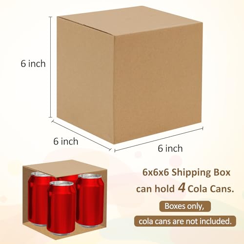 Eupako 6x6x6-Small-Shipping-Boxes-30-Pack-Brown-Corrugated-Box-Mailers, Cardboard Boxes for Packaging Small Business, Mailing - color: Brown, size: 6x6x6 Inches (30 Pack)