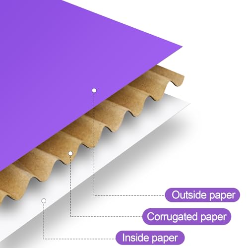 Spakon 50 Packs Shipping Boxes, Cardboard, Purple, 6 x 4 x 1.6 Inches - color: Purple, size: 6 x 4 x 1.6 Inches