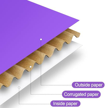 Spakon 50 Packs Shipping Boxes, Cardboard, Purple, 6 x 4 x 1.6 Inches - color: Purple, size: 6 x 4 x 1.6 Inches
