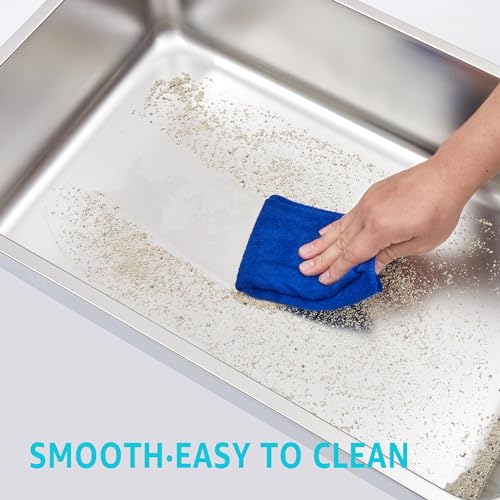 2 Pack Stainless Steel Litter Box-XXL Metal Litter Box for Big Cats 8IN Deep, Cat LitterBox-Pet Toilet Easy to Clean,High Sided Cat Litters Boxes Adult Cats,Non Stick, No Smell - color: 2pcs - 23.6" L x 15.7" W x 8" H