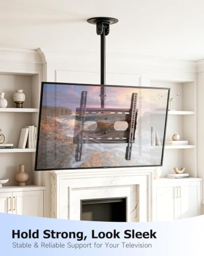 Suptek Ceiling TV Mount for 26-55-65 inch LCD LED TVs Full Motion Bracket - size: Max 65" TV
