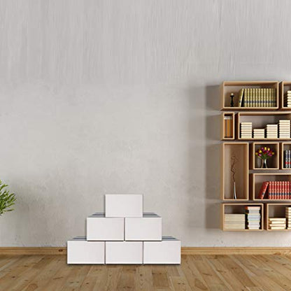 Calenzana 9x6x4 Shipping Boxes Set of 25, White Corrugated Cardboard Box for Packing Mailing Small Business - size: 9x6x4, style: 25 Pack